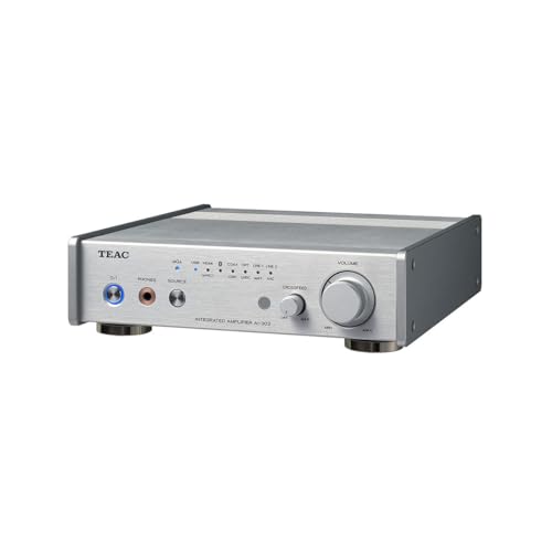 TEAC(ティアック) AI-303-S シルバー USB DAC/ステレオプリメインアンプ/ヘッドホンアンプ 小型コンパクト/Bluetooth/HDMI-CEC ARC/eARC/MQA/ハイレゾ